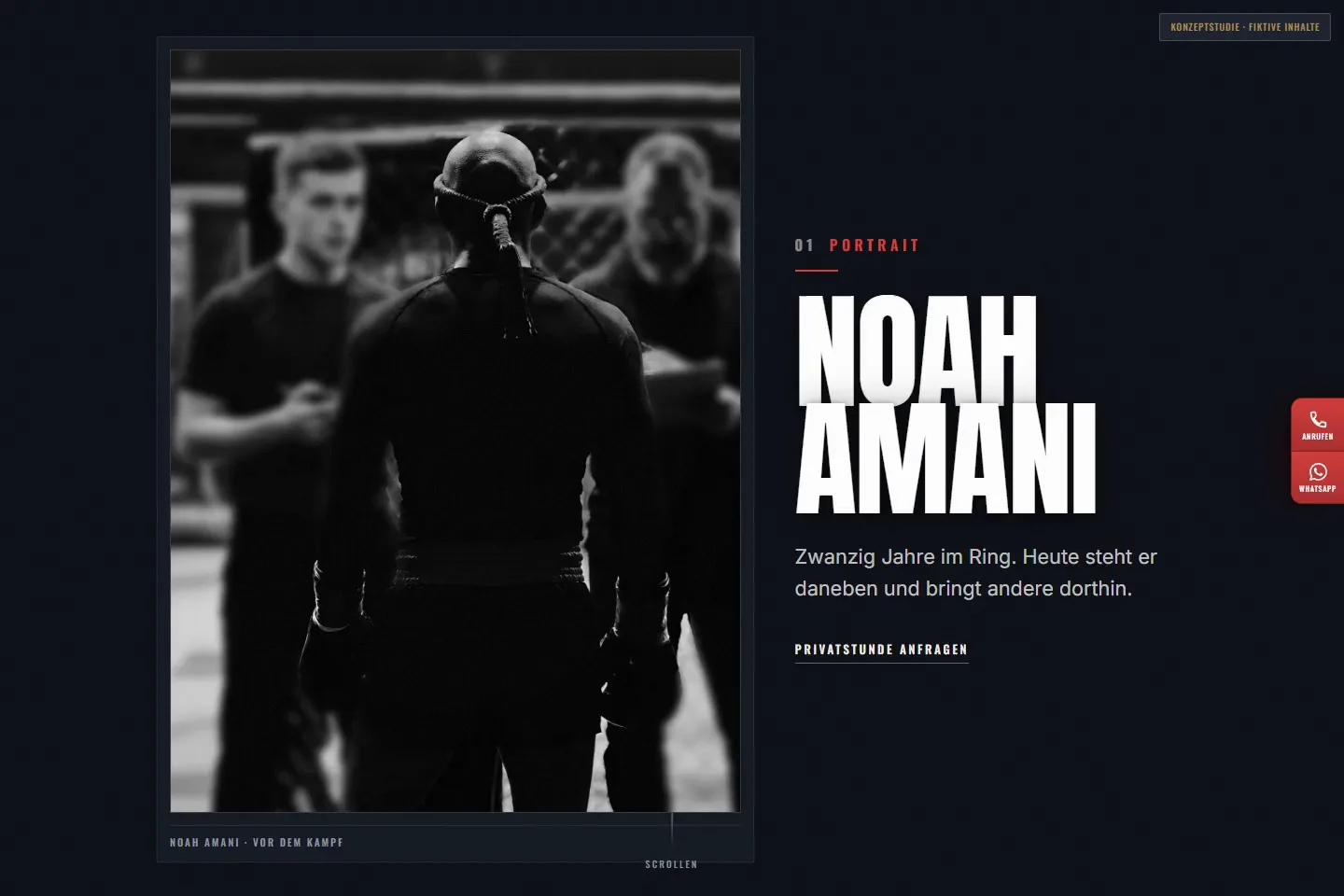 NOAH AMANI: Website-Vorschau